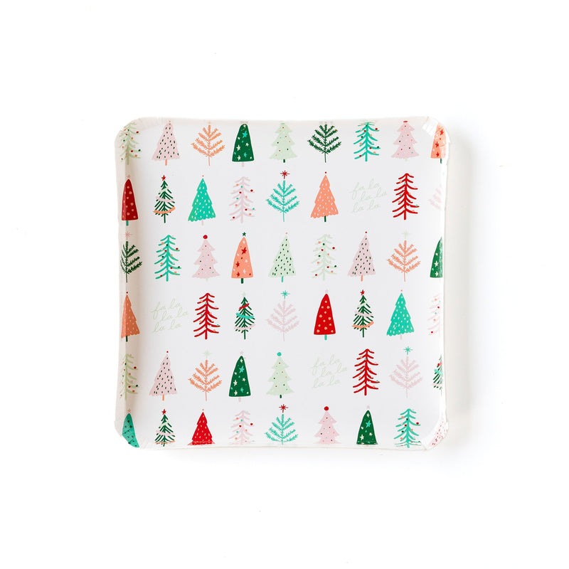 Festive Christmas Tree Dinner Plates