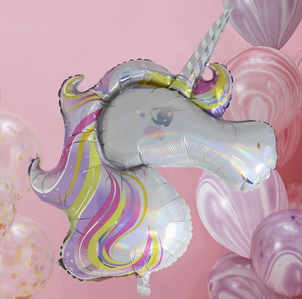 Iridescent Foiled Unicorn Balloon