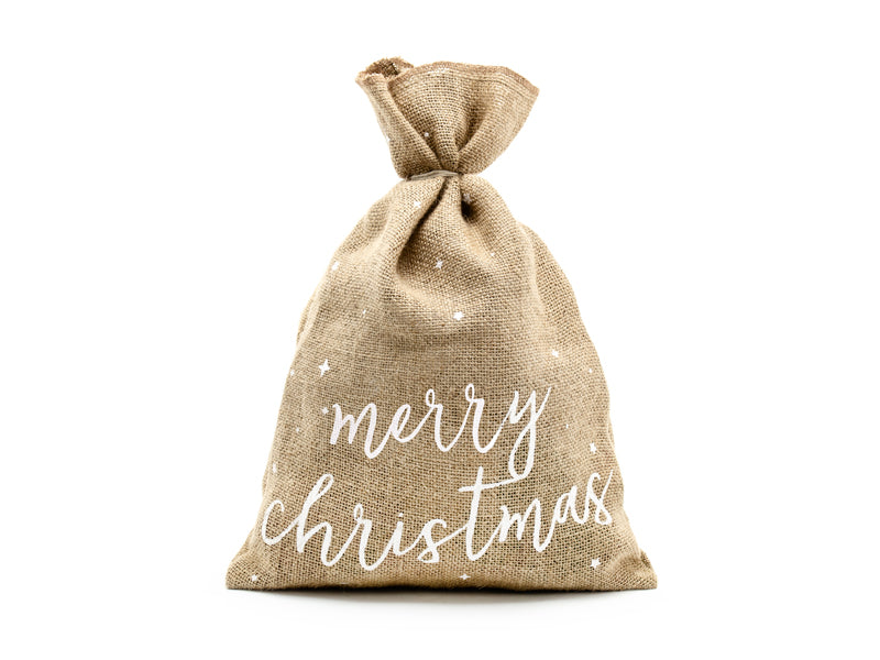 Merry Christmas Jute Sack
