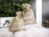 Merry Christmas Jute Sack