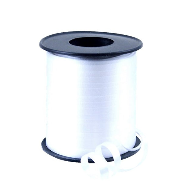 White Curling Balloon Ribbon