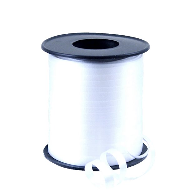 White Curling Balloon Ribbon