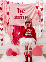 Pink Be Mine Reusable Fabric Banner