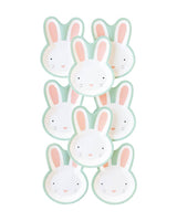 Blue Easter Bunny Shaped Plates