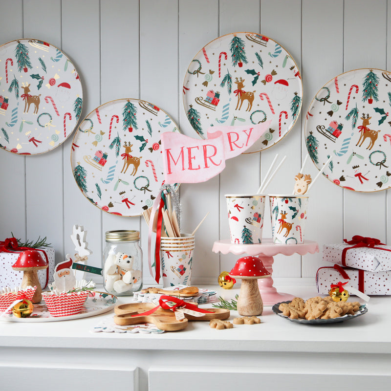 Festive Motif Dinner Plates