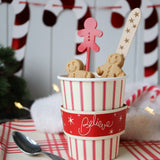 Wooden Cutlery Stars Gold