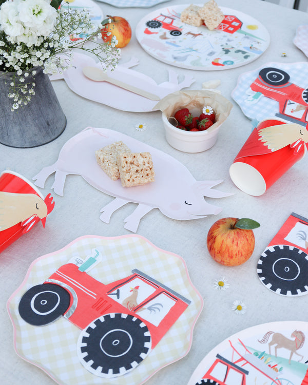On the Farm Pig Plates
