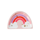 Valentines Rainbow Shaped Plates