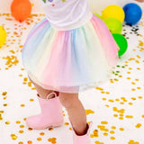 Rainbow Ombre Tutu Skirt