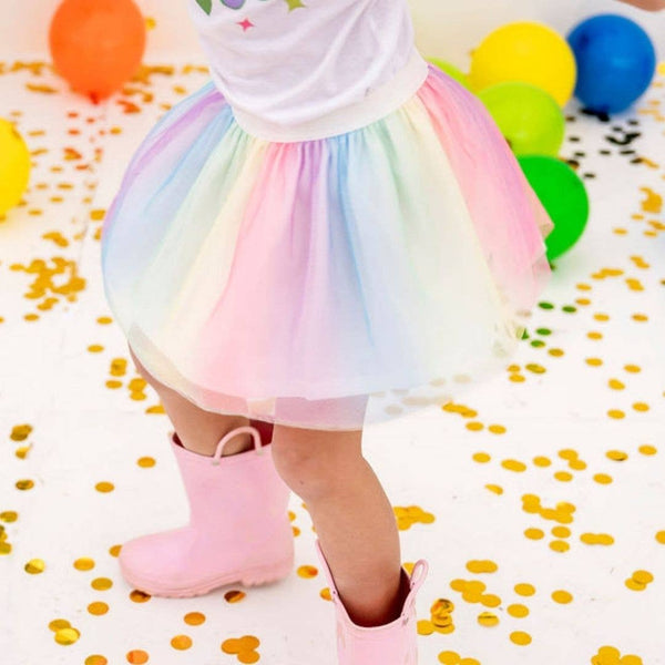 Rainbow Ombre Tutu Skirt